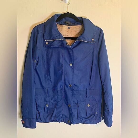 Soma Intimates Blue lined Cargo jacket size M - Picture 1 of 10